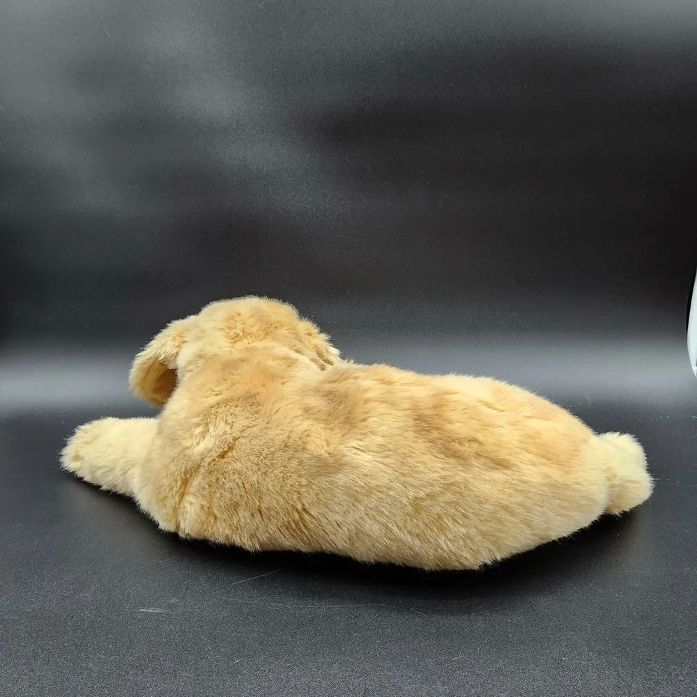 DEMDACO Tan Golden Retriever Poodle Plush Dog Lot Realistic‎ Stuffed Animal Toy